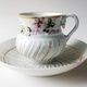 Porcelain Teacup & Saucer, Kuznetsov Russian Imperial Factory 1890s