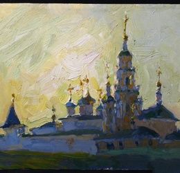 Новоспасский монастырь. Москва. Холст, масло. 