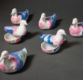 Фарфоровый набор "Утки и голуби" от Товарищества Кузнецова