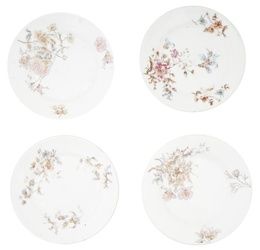 Антикварные русские фарфоровые тарелки с росписью