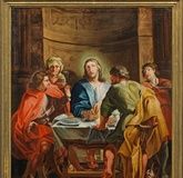 "Прием Емаусской трапезы" - драматическая сцена признания Христом двух учеников