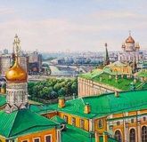 Прогулки по крышам Москвы. Вид на Храм Христа Спасителя