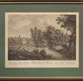 "Сад Гете в Веймаре": оригинальное название медной гравюры/бумага, около 1810 года