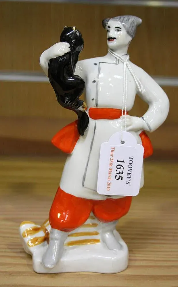 A Kiev factory porcelain figure, modelled as