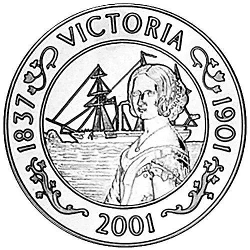 50 Pence 2001, 100th Anniversary of the Death of Queen Victoria [Saint Helena / Saint Helena, Ascension and Tristan da Cunha] Proof