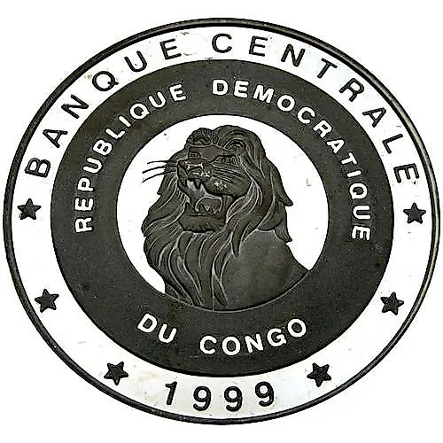 10 Francs 1999, XXVII Summer Olympic Games, Sydney 2000 [Democratic Republic of the Congo] Proof