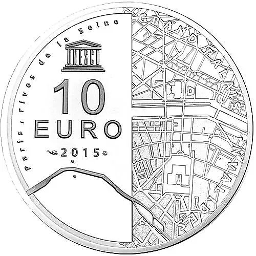 10 евро 2015, берега Сены [Франция] Proof
