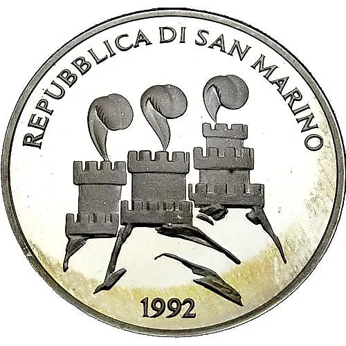 1000 Lire 1992, XXV Summer Olympic Games, Barcelona 1992 [San Marino]