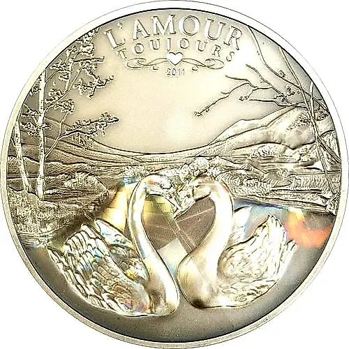 1000 франков 2011, Люблю всегда - Лебеди [Камерун]