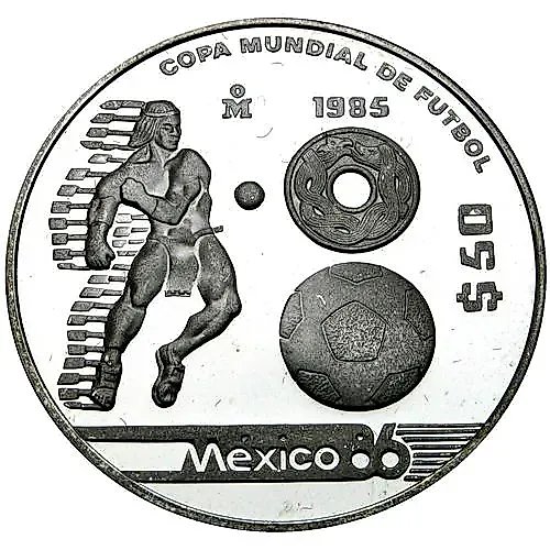 50 песо 1985, индеец [Мексика] Proof