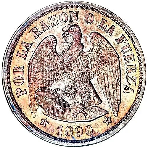 1 песо 1890 [Чили]