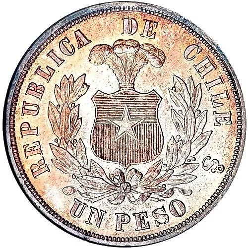 1 песо 1890 [Чили]