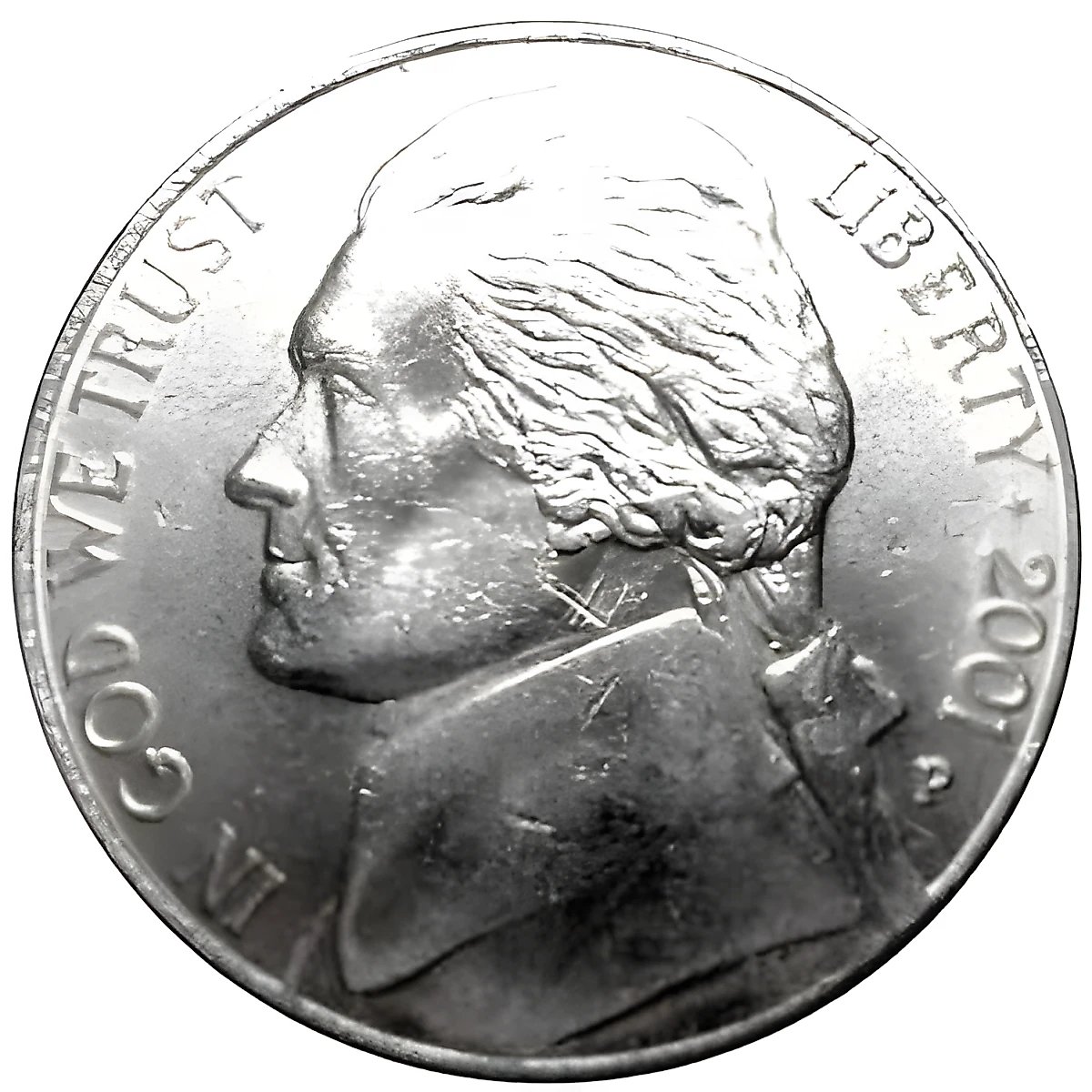 5 центов 2001, P, Томас Джефферсон [США]