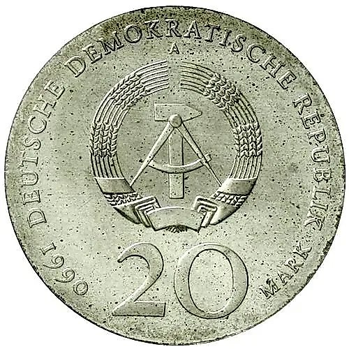 20 марок 1990, Шлютер [Германия / ГДР]