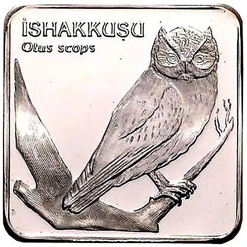7,500,000 Lira 2001, Birds - Eurasian Scops Owl (Otus scops) [Turkey]