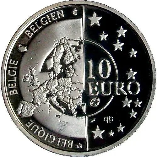 10 евро 2005, 60 лет мира [Бельгия] Proof