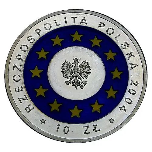 10 злотых 2004, присоединение к ЕС [Польша] Proof