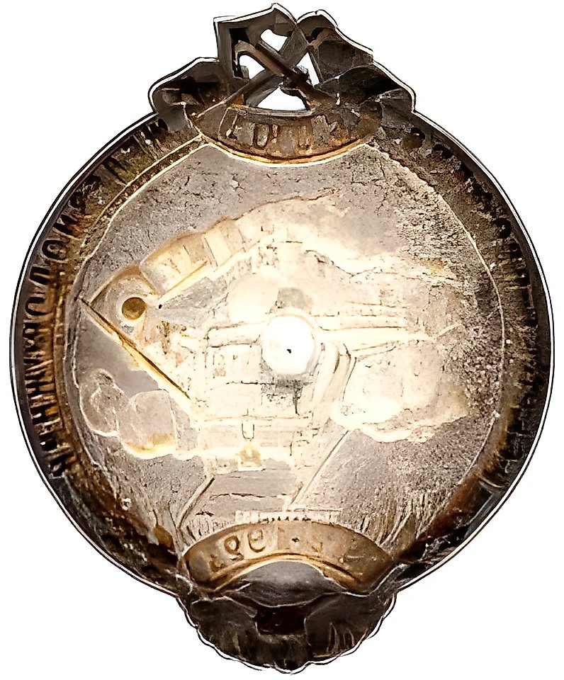 Badge "5th Anniversary of the All-Russian Professional Union of Railway Workers"