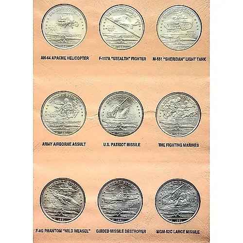Набор Монет "Буря в пустыни" 1991