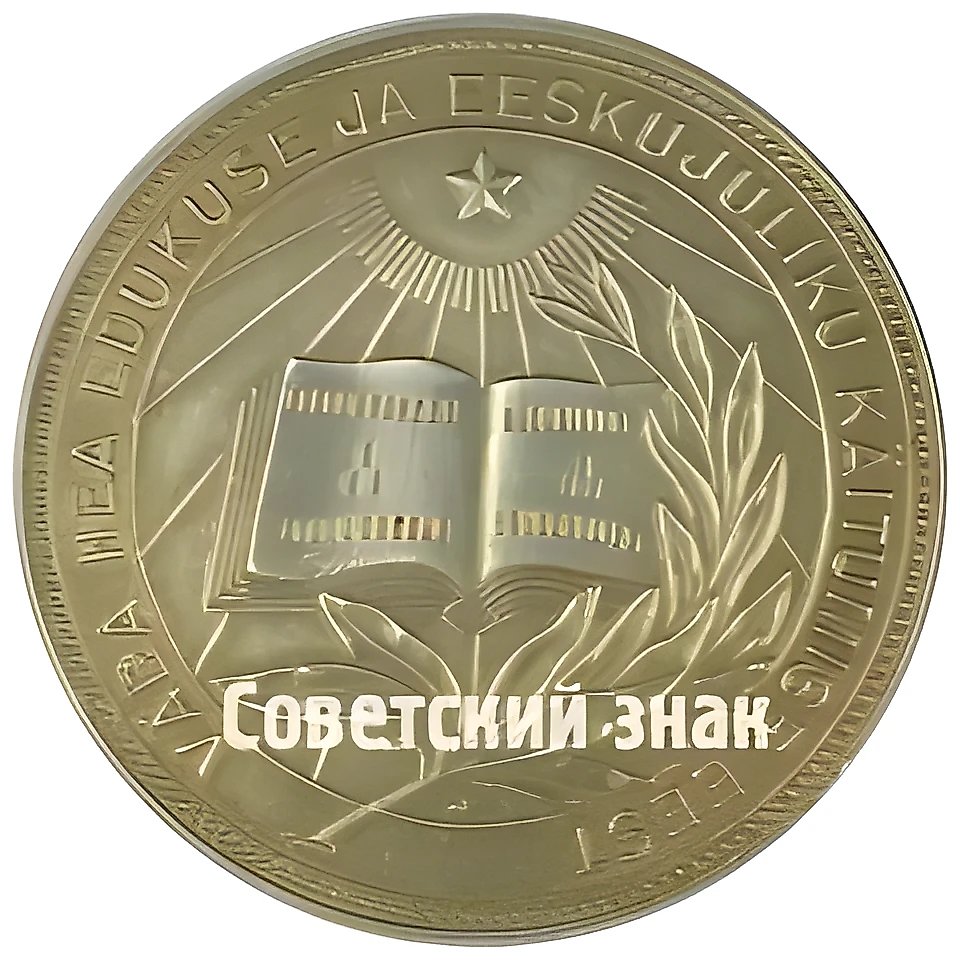 Серебряная школьная медаль Эстонской ССР