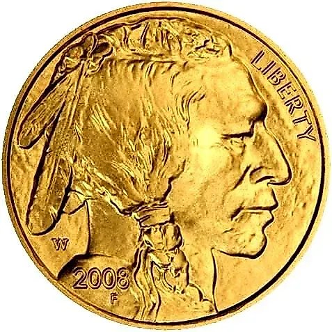 5 долларов 2008, W, буффало [США]