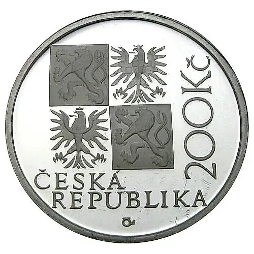 200 Korun 2001, 250th Anniversary of the Death of Kilian Ignaz Dientzenhofer [Czech Republic] Proof