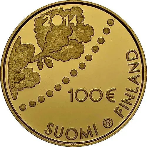 100 евро 2014, нумизматика [Финляндия] Proof