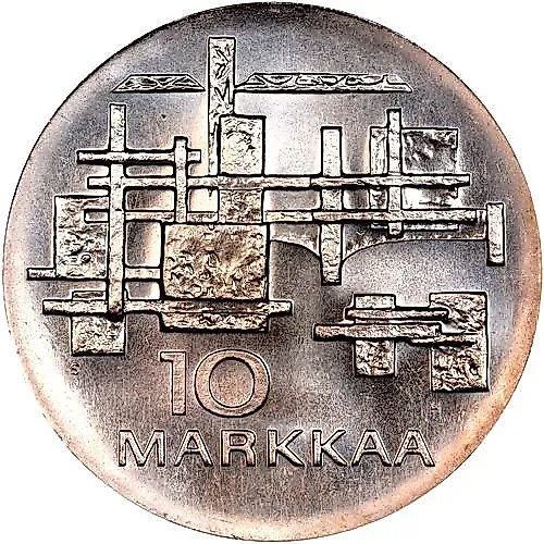 10 марок 1967, 50 лет независимости [Финляндия]