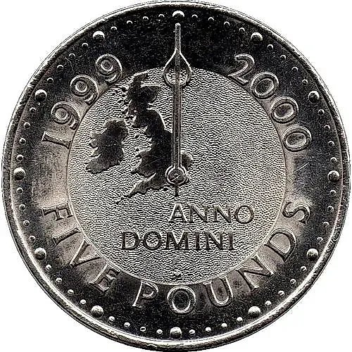 5 Pounds 1999, Millennium [United Kingdom]