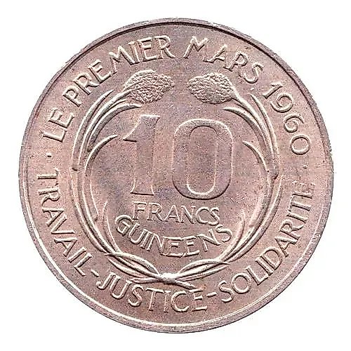 10 франков 1962 [Гвинея]
