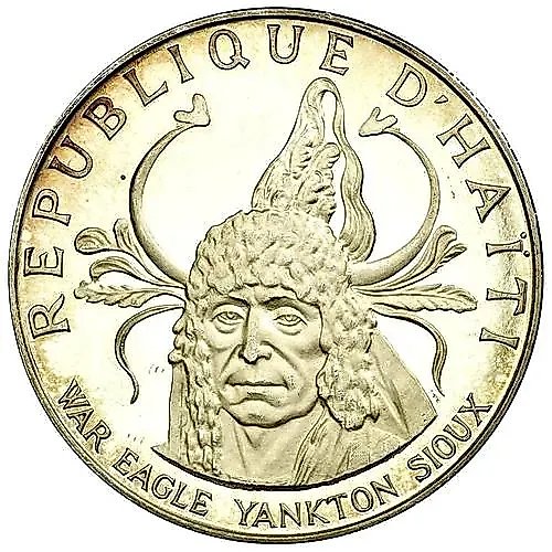 10 Gourdes 1971, Sioux Chiefs - War Eagle [Haiti]
