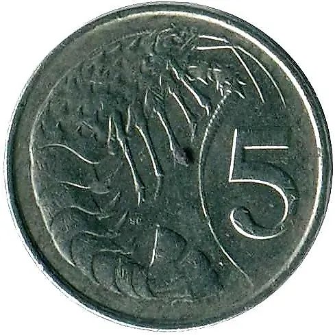 5 центов 1990 [Каймановы острова]