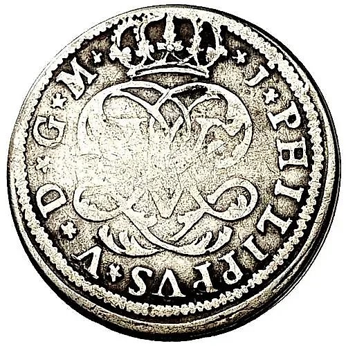 1 реал 1711, Отметка монетного двора "M" - Мадрид [Испания]