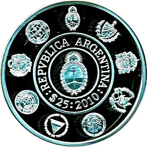25 песо 2010, Иберо-Американская серия [Аргентина]