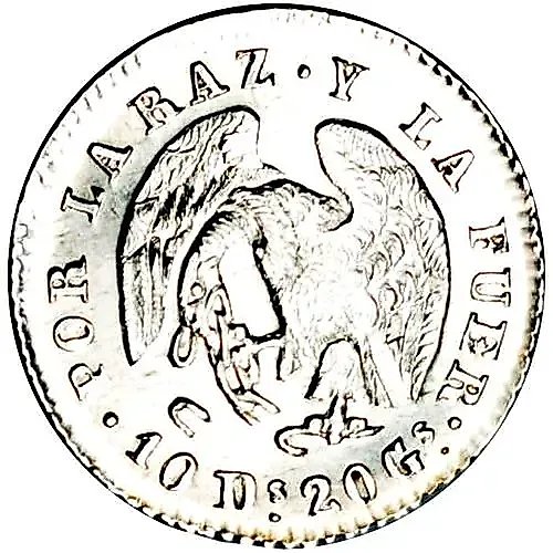 ½ реала 1838-1840 [Чили]