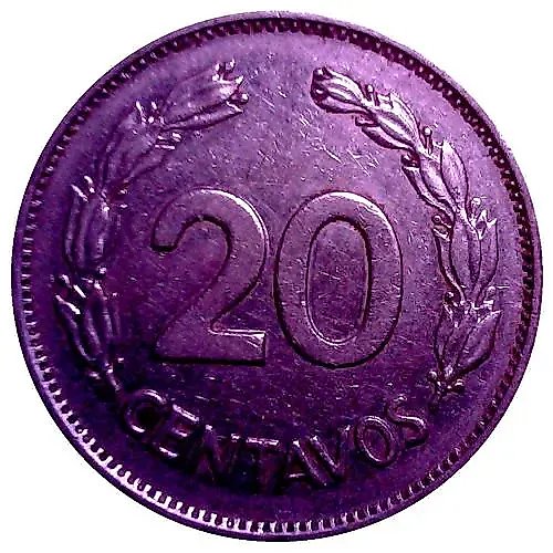 20 Centavos 1972 [Ecuador]