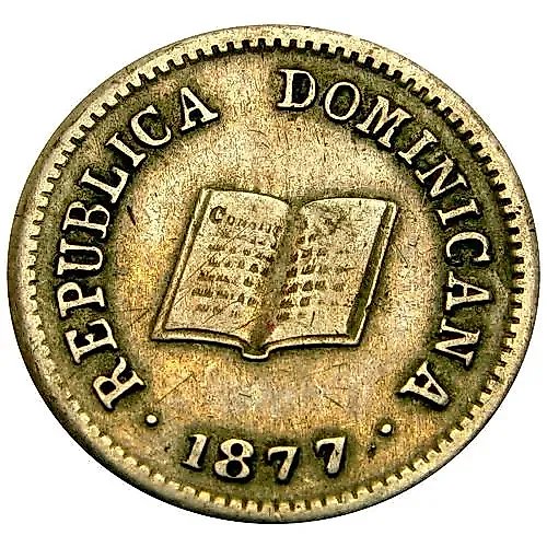5 сентаво 1877 [Доминикана / Доминика]