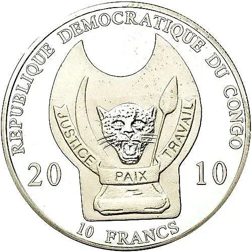 10 Francs 2009-2010, Warriors of the World - Viking [Democratic Republic of the Congo]