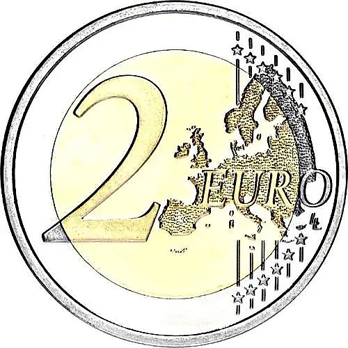 2 евро 2014, 25 лет падению Берлинской стены [Ватикан]