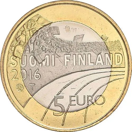 5 евро 2016, Спорт - Лыжные гонки [Финляндия]