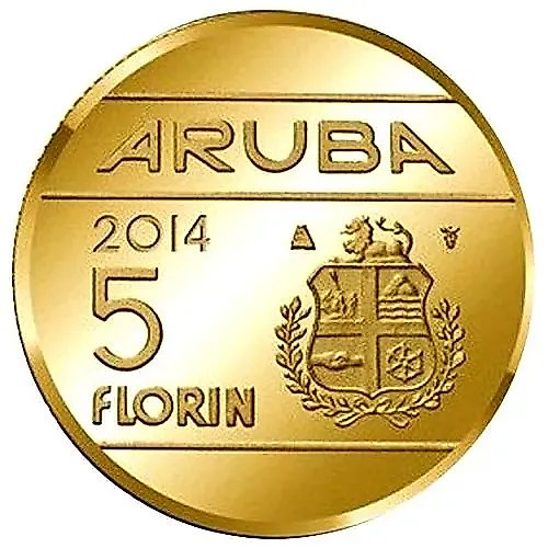 5 флоринов 2014-2016 [Аруба]
