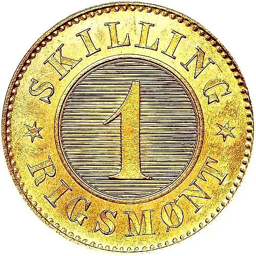 1 скиллинг-ригсмёнт 1867-1872 [Дания]