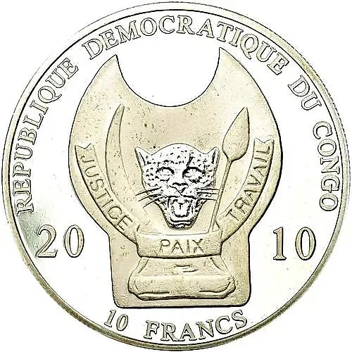10 Francs 2010, Warriors of the World - Celt [Democratic Republic of the Congo]