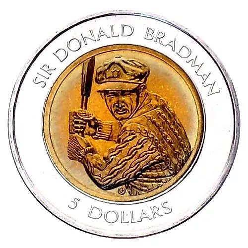 5 долларов 1996, Дональд Брэдмен [Австралия]
