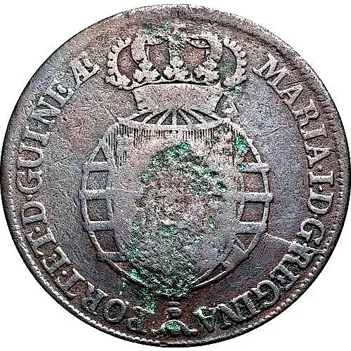½ макуты 1789, Перечекан на ¼ макуты [Ангола]