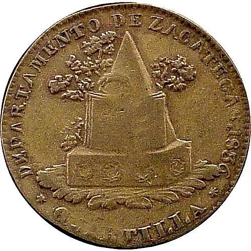 ¼ реала 1836-1846 [Мексика]