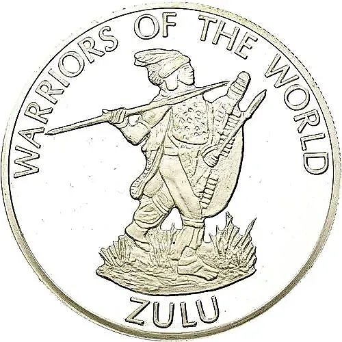 10 Francs 2010, Warriors of the World - Zulu [Democratic Republic of the Congo]