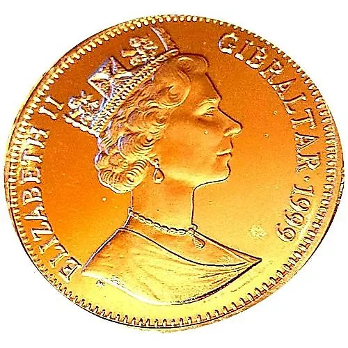1 крона 1999, Жизнь Королевы-матери - Семейный портрет 1936 [Гибралтар]