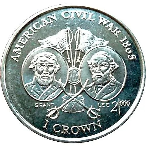 1 крона 1999, Американская Гражданская Война 1865 [Остров Мэн]