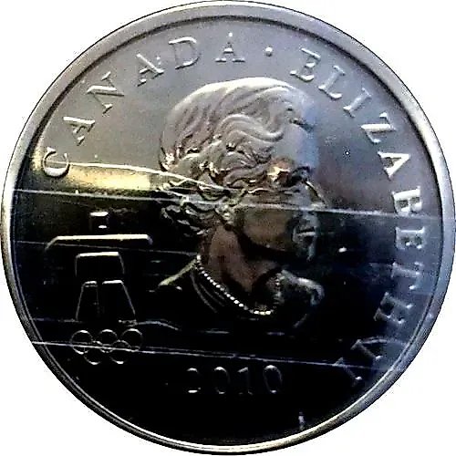 50 Cents 2010, XXI Winter Olympic Games, Vancouver 2010 - Miga and Quatchi, Bobsleigh [Canada]